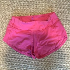 Lululemon Speed Ups, Size 0, Sonic Pink